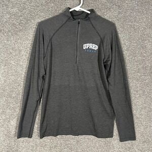 Lululemon 1/4 Zip Pullover UPREP Pumas Shirt Mens Small Gray Running